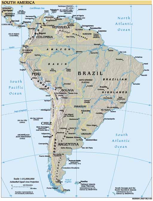 map of south america and central america with capitals. Latin+american+countries+